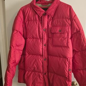 Vibrant Red Puffer Jacket